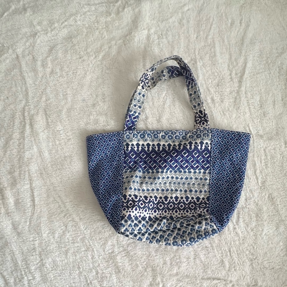 Crewcuts Navy and White Patterned Tote